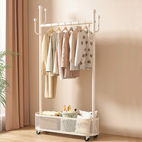 Open wardrobe clothes rail - open,