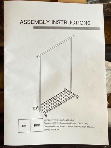 Metal clothes rail - metal,