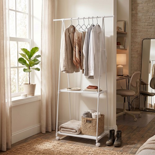 Rolling clothes rail - rolling,
