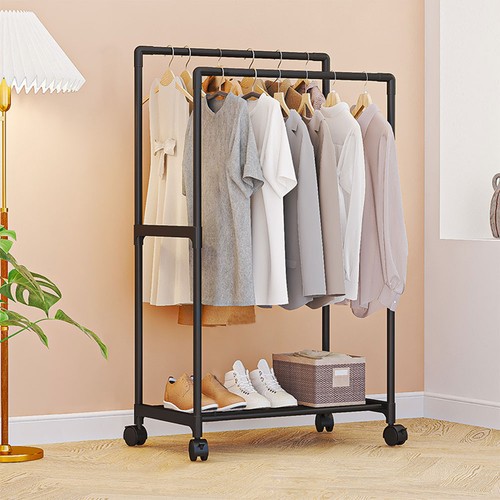 Movable metal clothes - metal, rail