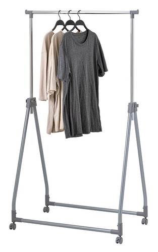 Adjustable chrome clothes rack - chrome,
