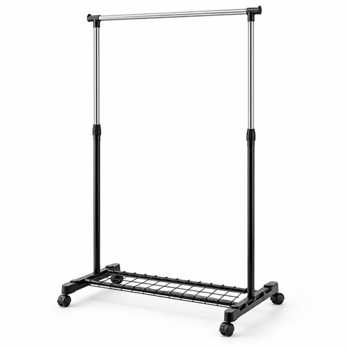 Clothes rail two tier heavy - rail,