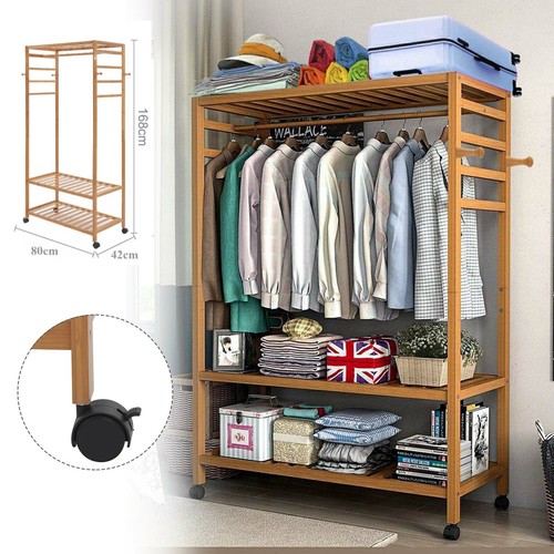 Heavy duty wooden clothes rail - heavy,