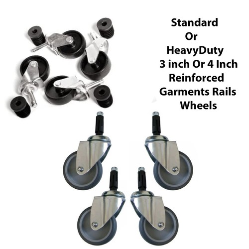 Garment clothes rail wheels - clothes,