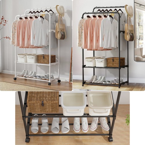 Double clothes rail 80cm - clothes,
