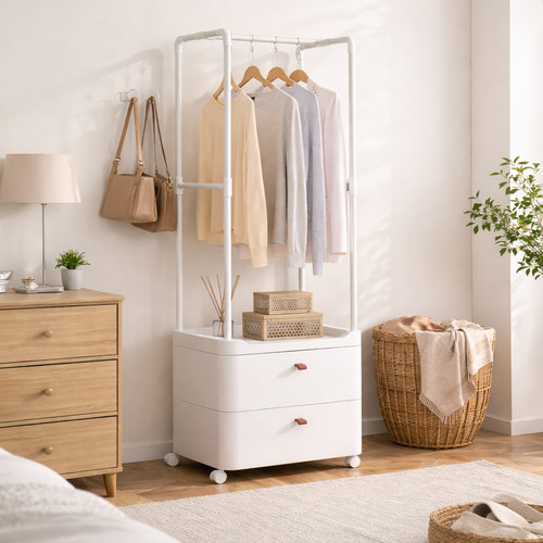 Clothes rail wardrobe rack - rail,