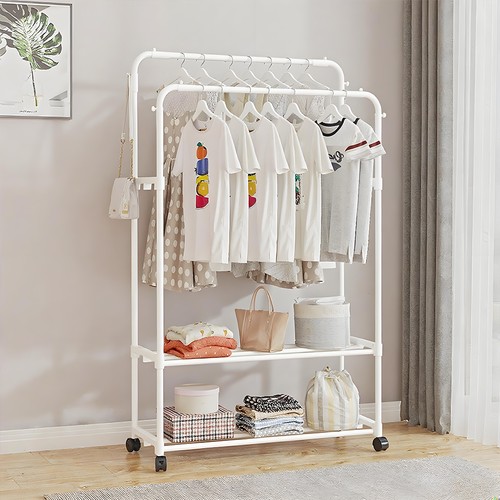 Mobile double clothes rail - double,