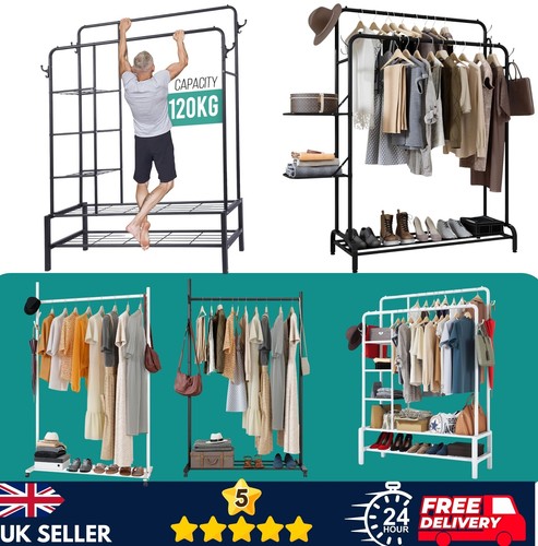 Heavy duty clothes - clothes, rail