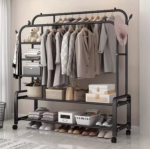 Double rod standing - standing, clothes