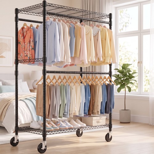 Clothes rail metal garment - clothes,