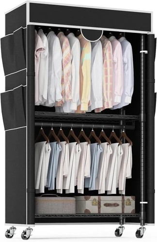 Heavy duty clothes rack with - duty,