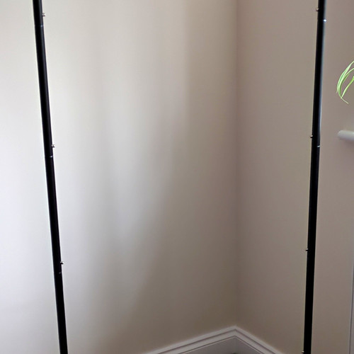Black metal freestanding - metal,