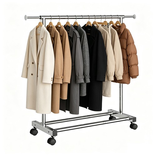 Heavy duty single clothes - heavy, rail