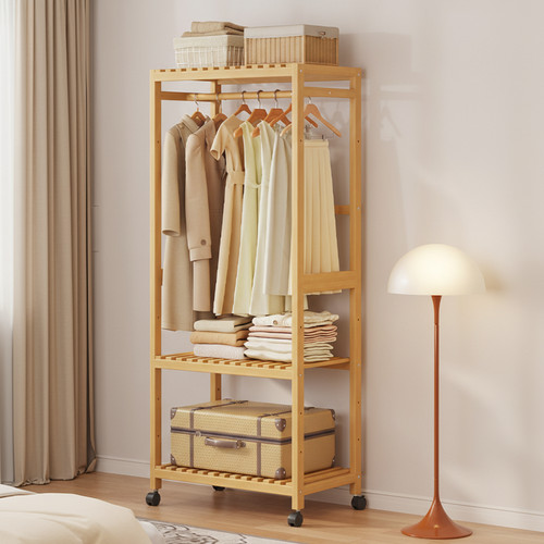 Wooden clothes rail hanging - rail,