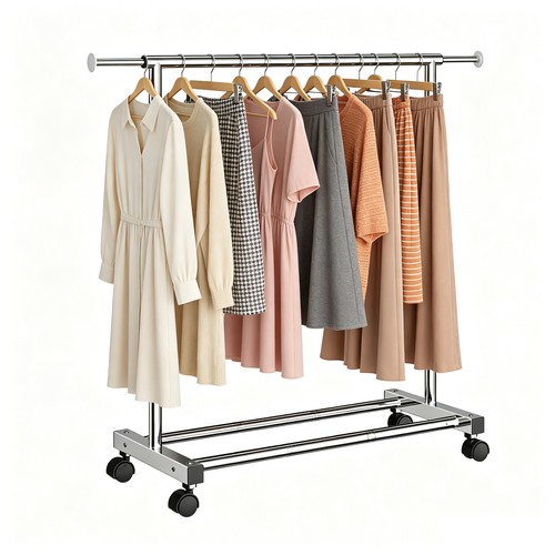 Heavy duty single clothes - heavy, rail
