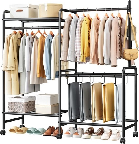Heavy duty clothes - rail, with
