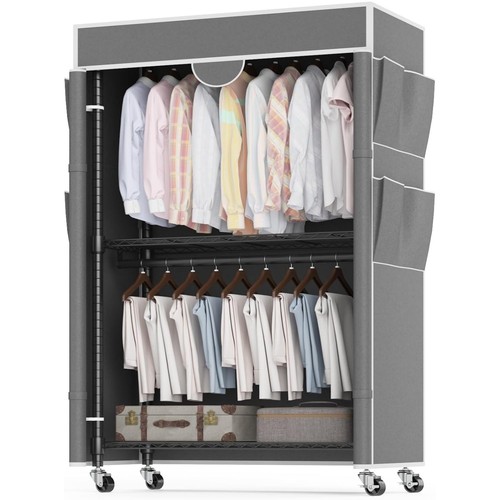 Heavy duty double clothes rail - heavy,