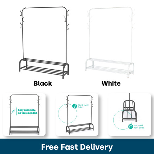 Livivo clothes rail with - livivo, shoe